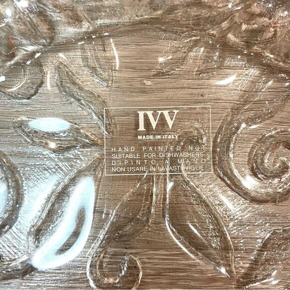 IVV A NIGHT IN PALMIRA PLATE CM.36 GOLD DECORATION Made in Italy - Picture 3 of 6